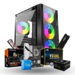 Prebuild PC | Intel Core i5 12400 | H610M GAMING WIFI DDR4 Motherboard | 16GB DDR4 Ram | 500GB Nvme SSD | 500W SMPS | RGB Gaming Cabinet with 3 Year Warranty