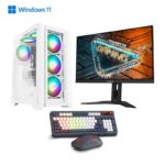 Prebuilt Best For Editing and Gaming| Intel Core i5 14400f | Gigabyte B760M G AX (Wi-Fi) DDR5 Motherboard | 16GB DDR5 Ram | 1TB Nvme SSD | 650W 80+ Power Supply |GIGABYTE G24F 2 Monitor| RGB Gaming Keyboard Mouse with 3 Year Warranty
