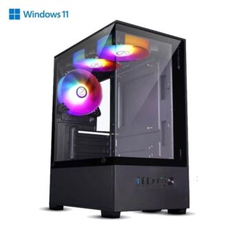 Prebuild PC | AMD Ryzen 5 5600GT| 8GB Ram | 500GB SSD | 450W SMPS | RGB Gaming Cabinet with 3 Year Warranty