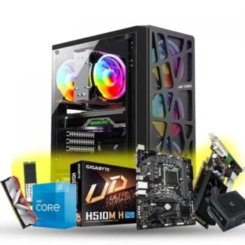Best For Multitasking PC | Intel Core i3 10th Gen | 8GB DDR4 Ram | 256GB Nvme SSD |4GB DDR3 Graphic card | 500W Power Supply Assembled Tower PC