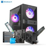 Prebuild CPU Tower | Intel Core i3 12th Gen | MSI PRO H610M-G WiFi DDR5 Motherboard | 16GB DDR5 Ram | 256GB Nvme SSD Gen 4 | 550W Power Supply with 3 Year Warranty