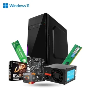 Prebuild PC Build | AMD Ryzen 3 3200g | 8GB DDR4 Ram | AMD Radeon Vega 8 Graphics | 250GB Nvme SSD | 450W Power Supply Tower PC