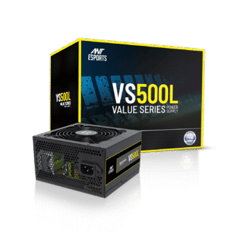 Ant Esports VS500L 500W Value series power supply 500 Watts PSU (Black)