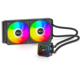 Ant Value AV240 Liquid Cooler Addressable AIO CPU Liquid Cooler - Black