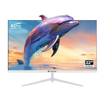 LAPCARE LED Monitor LM22WHD-SP - 22 Inch (54.61CM) IPS Display with speaker FHD Quality - white