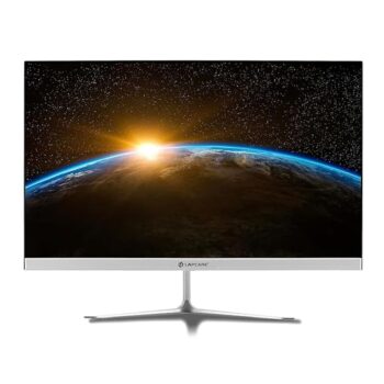LAPCARE (LM24WFHD) 60.45 cm (23.8 inch) Full HD LED Backlit IPS Panel with Metal Stand, VGA & HDMI Port, Slim Monitor (Frameless, Response Time: 5 ms, 60 Hz Refresh Rate)- White