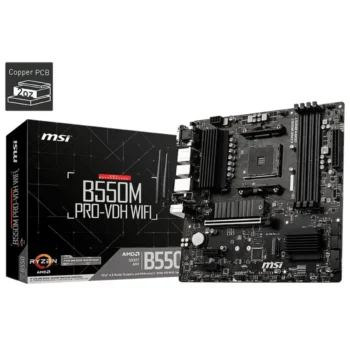 MSI B550M PRO VDH WIFI Micro ATX AM4 Gaming Motherboard