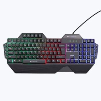 ZEBRONICS Optimus K Gaming Keyboard Multicolor LED, Dedicated Macro Keys, 117 Keys (Black)