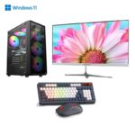 Prebuilt PC Full Set AMD Ryzen 5 3400G | 8GB Ram | 250GB SSD | | Radeon Vega 8 Graphics | 22 inch LED | Keyboard | Mouse | 3 Year Warranty
