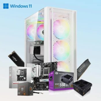 Gaming and Editing PC Build |AMD Ryzen 5 8500G With Radeon™ Graphics| 16GB Ram DDR5 | 512GB SSD Gen 4 | AM5 Socket Prebuild CPU Tower Assembled