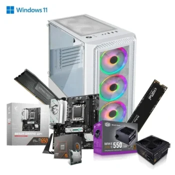 Prebuild PC For Gaming and Editing |AMD Ryzen 5 8500G With Radeon™ Graphics| AM5 Socket MSI B650M Gaming WiFi Motherboard | 16GB Ram DDR5 | 480GB SSD Gen 4 |Prebuild CPU Tower Assembled