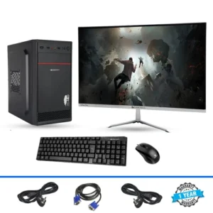 Intel Core i5 Full Desktop Set with 25 inch Monitor Keyboard Mouse