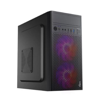 Fingers Radiant Next-Gen Micro-ATX Fashion PC Gaming Cabinet - Black