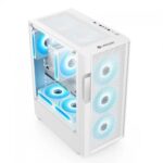 Lapcare Champ Gaming Cabinet With 4 RGB fans (LGT-602) White