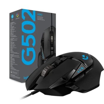 Logitech G502 Hero High Performance Wired USB Gaming Mouse 25K Sensor 25,600 DPI- Black