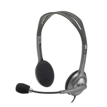 Logitech H110 Wired On Ear Headphones With Mic