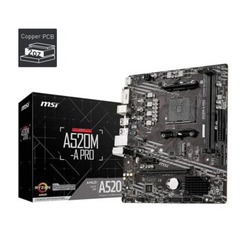 MSI A520M-A PRO AM4Socket Micro-ATX AMD A520 Chipset DDR4 Motherboard