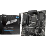 MSI PRO B760M-A WiFi Pro Series Motherboard (Supports 14th/13th/12th Gen Intel Processors, LGA 1700, DDR5)
