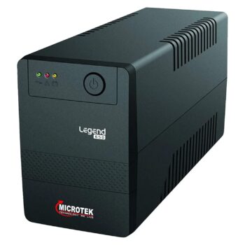 Microtek (MTKUR65) Legend UPS 650 with 2 Year Warranty on UPS and 1 Year Warranty on Battery -Black
