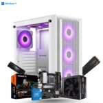 Prebuilt Best For Editing | Intel Core i5 14400 | Gigabyte B760M G AX (Wi-Fi) DDR5 Motherboard | 16GB DDR5 Ram | 1TB Nvme SSD | 550W 80+ Power Supply Prebuild CPU Tower PC with 3 Year Warranty