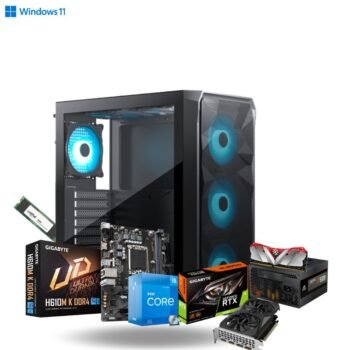 Trading PC Build 4 Display Support |Intel Core i5 12400F | 16GB Ram | 480GB SSD | RTX 3050 6GB Graphics Card |1700 Socket Prebuild CPU Tower Assembled