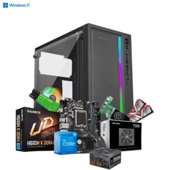 4 Screen Trading PC Build| Intel Core i3 12100F | 16GB Ram DDR4 | 500GB Nvme SSD | 4GB GT730 4 HDMI Graphics Card | 550W SMPS