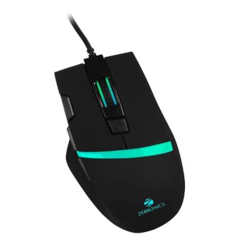 ZEBRONICS Zeb Tempest - Premium USB Gaming Mouse with 7 Buttons, Upto 3200 DPI, RGB LED Modes and 1.8 Meter Braided Cable