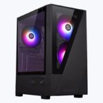 Zebronics Zeb Asta Pro mATX Mini Tower Tempered Glass Gaming Cabinet With RGB LED Fans