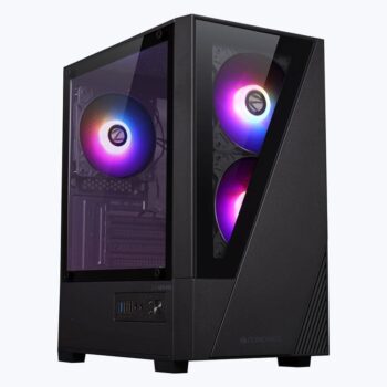 Zebronics Zeb Asta Pro mATX Mini Tower Tempered Glass Gaming Cabinet With RGB LED Fans