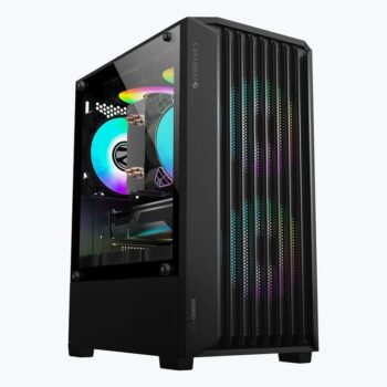 Zebronics Zeb-Genesis Mid Tower Gaming Cabinet  – Black
