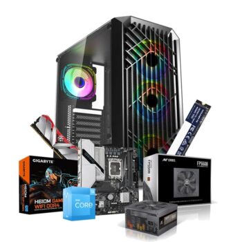 Prebuild PC| Intel Core i3 12100 | 16GB Ram | 512GB SSD | Gigabyte H610M Gaming WIFI Motherboard Prebuild CPU Tower Assembled
