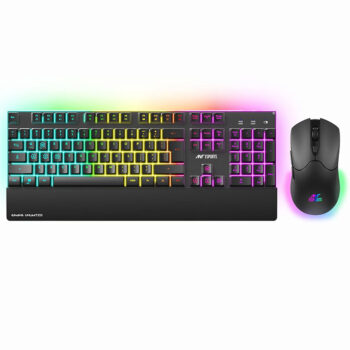 Ant Esports KM500W Pro Wireless Gaming Keyboard Mouse Combo- Black