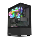 Ant Value Tempered Glass CV100 Mid-Tower Computer Case/Gaming Cabinet -Black