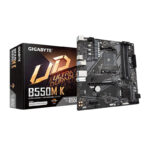 GIGABYTE B550M K Micro-ATX/Dual M.2 AM4 Socket Micro-ATX AMD B550 Chipset DDR4 Motherboard