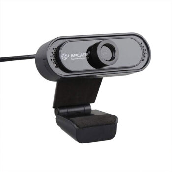 LAPCARE 720P HD Webcam with Built-In Microphone USB Connectivity LWC-042 (Black)