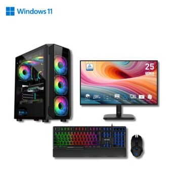 Prebuilt Best For Editing | Intel Core i5 14400 | Gigabyte B760M G AX (Wi-Fi) DDR5 Motherboard | 16GB DDR5 Ram | 512GB Nvme SSD | 550W 80+ Power Supply Prebuild CPU Tower PC with 3 Year Warranty