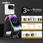 Frontech-Magnetic-Charger-stand-3in1-Wireless-Charger-1