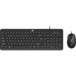 HP KM160 Wired Keyboard and Mouse Combo- Black