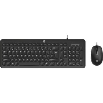 HP KM160 Wired Keyboard and Mouse Combo- Black