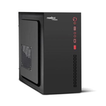 FRONTECH Prima Silver Series ATX/Mini ATX Cabinet For Home/Office/Gaming (FT-4276, Black)