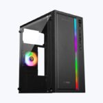 ZEBRONICS Zeb Froz Mid-Tower Gaming Cabinet (Black)