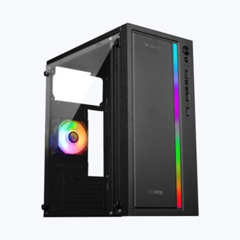 ZEBRONICS Zeb Froz Mid-Tower Gaming Cabinet (Black)