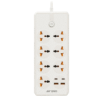Ant Esports PS722 Power Strip with USB Ports - White