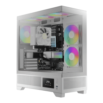 GAMDIAS ATLAS M1 ATX Mid Tower ARGB Gaming Cabinet (White)