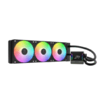 Gamdias Chione E4-360 ARGB White CPU Liquid Cooler - Black