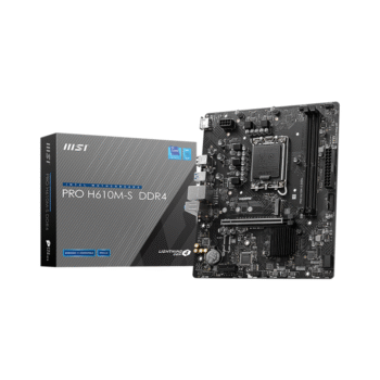 MSI PRO H610M-S DDR4 Motherboard, Micro-ATX - Support 14th/13th/12th Gen Intel Core Processors
