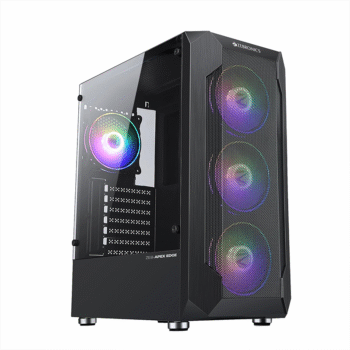 ZEBRONICS Zeb-APEX Edge Premium Gaming Full-Tower Cabinet (Black)