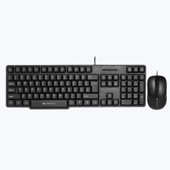 Zebronics Zeb- Judwaa 850 Wired Keyboard and Mouse Combo with 104 Keys and a USB Mouse with 1200 DPI - Black