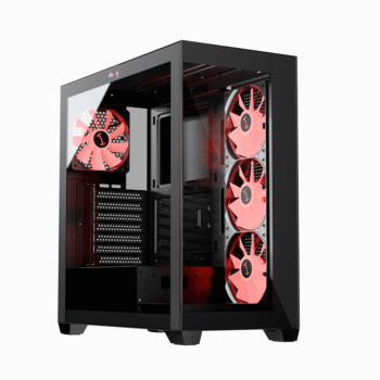 Dawg X 520 ARGB ATX Mid Tower Case Gaming Cabinet - Black