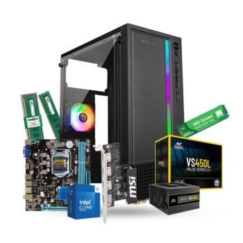 Pre Build PC | Intel Core i7 4th Gen | 16GB Ram | 500GB Nvme SSD | GT710 2GB Graphics Card 4 HDMI | 1150 Socket | 2 Year Warranty | Assembled CPU Tower